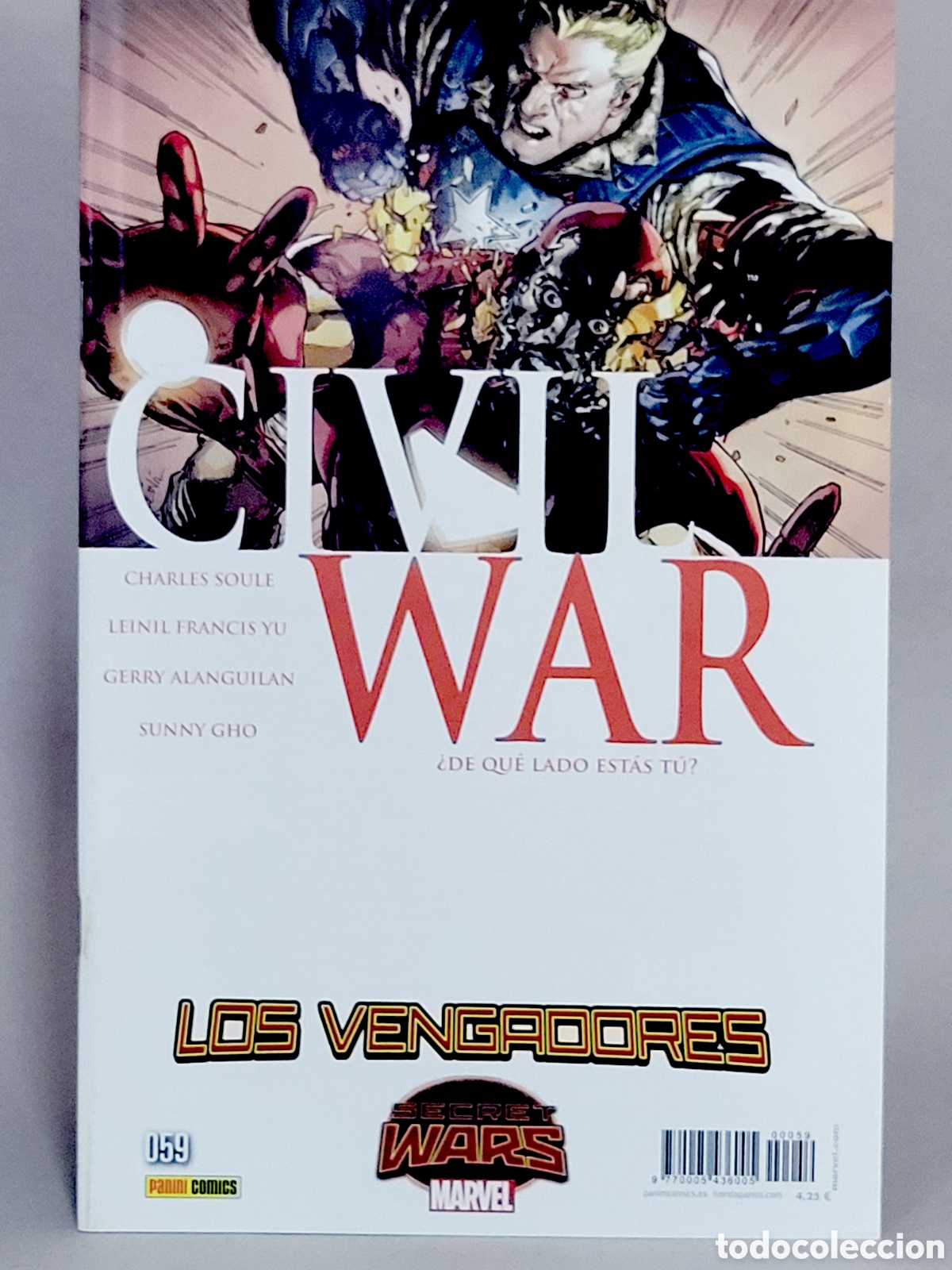 C&oacute;mics: C&Oacute;MIC LOS VENGADORES 59 CIVIL WAR SECRET WARS VOL.4 PANINI MARVEL VOLUMEN GRAPA DE KIOSCO