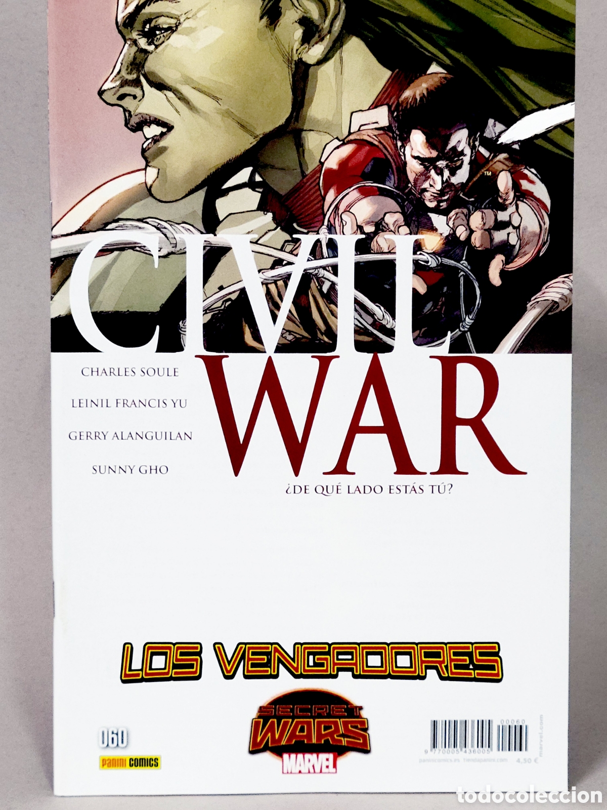 C&oacute;mics: C&Oacute;MIC LOS VENGADORES 60 CIVIL WAR VOL.4 SECRET WARS PANINI MARVEL VOLUMEN GRAPA DE KIOSCO