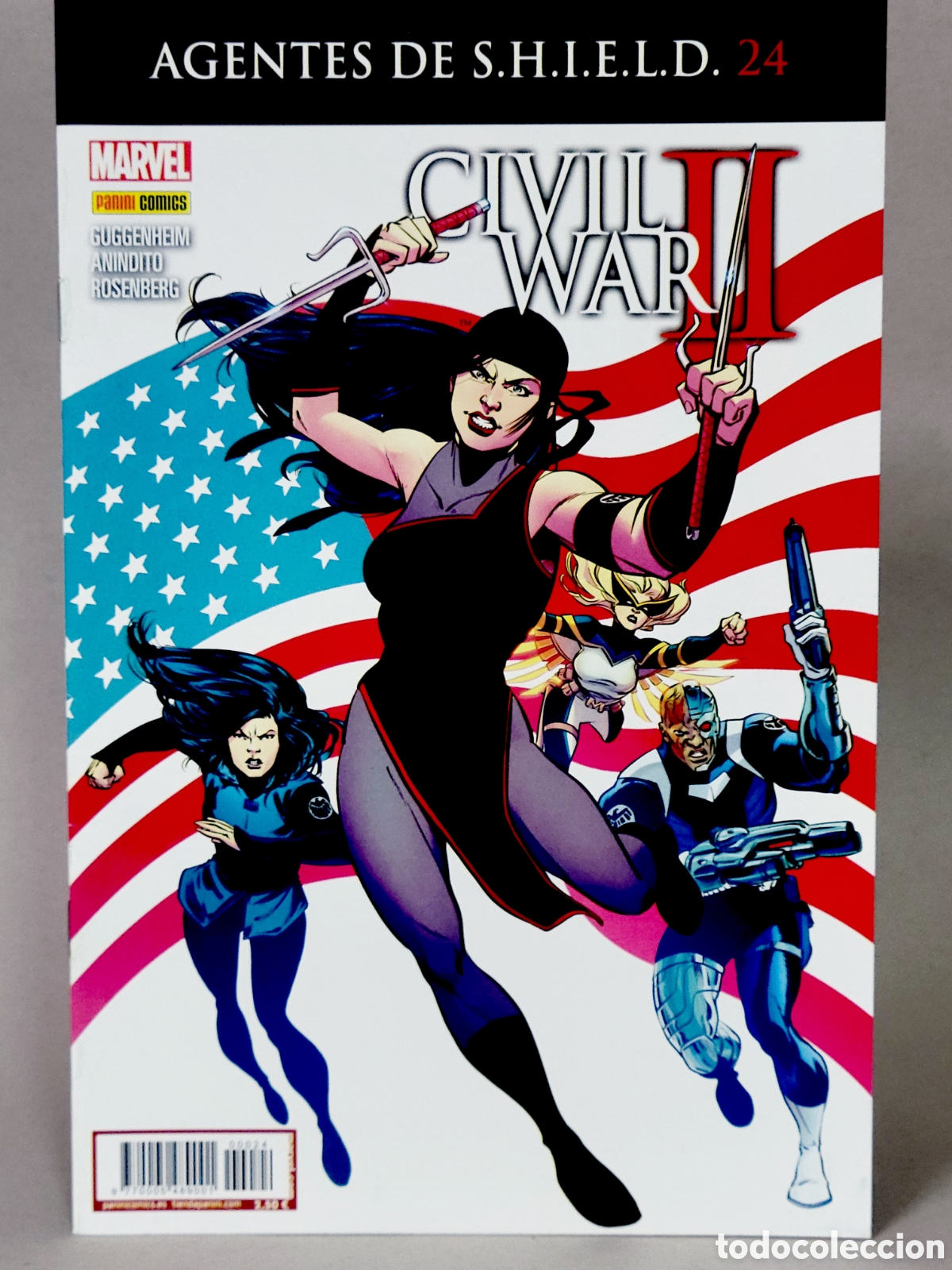 C&oacute;mics: C&Oacute;MIC AGENTES DE SHIELD 24 CIVIL WAR II PANINI MARVEL GRAPA DE KIOSCO