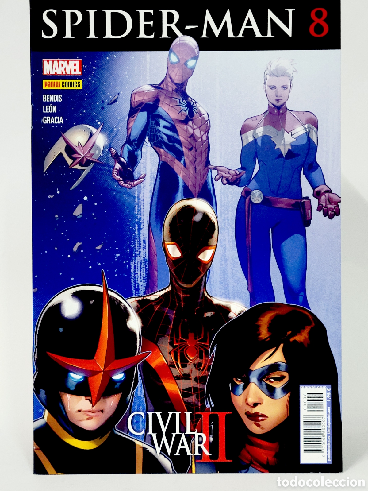 C&oacute;mics: C&Oacute;MIC SPIDER-MAN 8 CIVIL WAR II PANINI MARVEL GRAPA DE KIOSCO