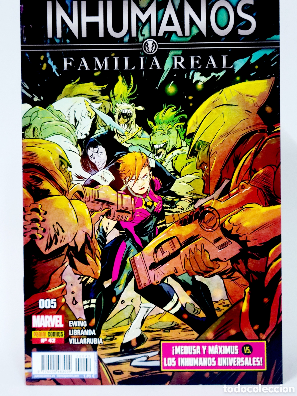 C&oacute;mics: C&Oacute;MIC INHUMANOS FAMILIA REAL 42 PANINI MARVEL GRAPA DE KIOSCO