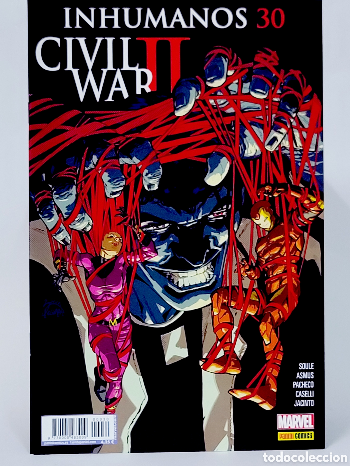 C&oacute;mics: C&Oacute;MIC INHUMANOS 30 CIVIL WAR II PANINI MARVEL GRAPA DE KIOSCO