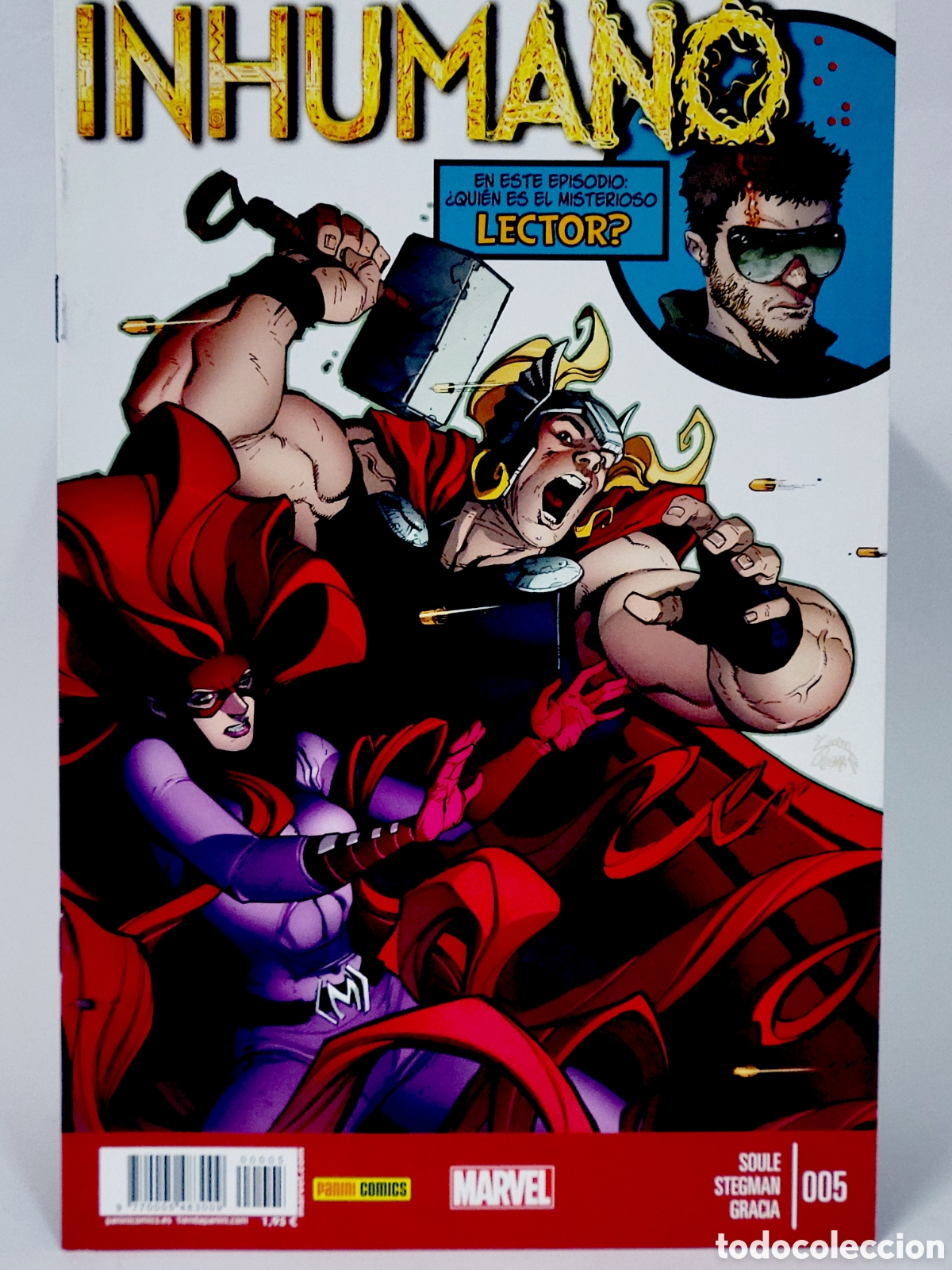 C&oacute;mics: C&Oacute;MIC INHUMANO 5 PANINI MARVEL GRAPA DE KIOSCO