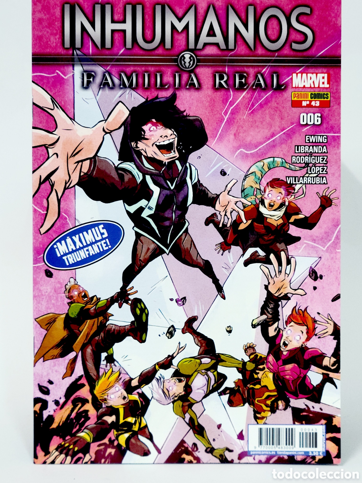C&oacute;mics: C&Oacute;MIC INHUMANOS FAMILIA REAL 43 PANINI MARVEL GRAPA DE KIOSCO