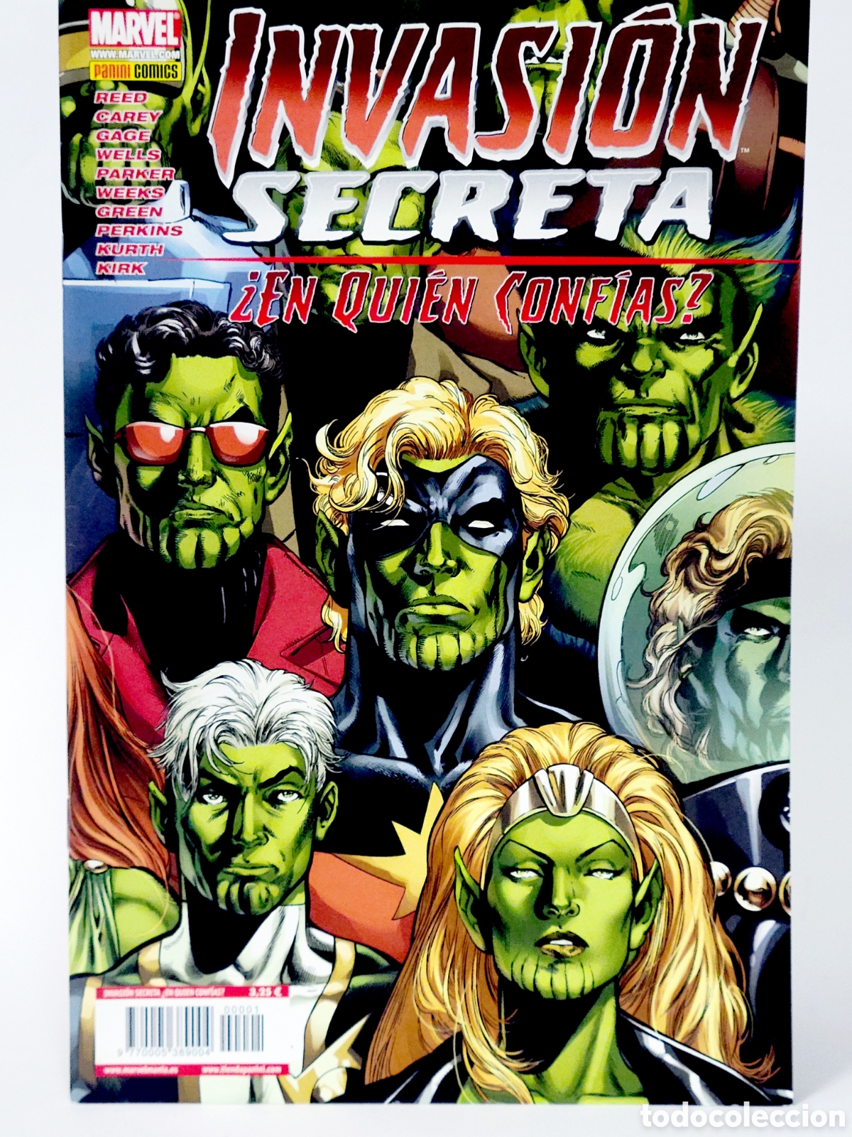 C&oacute;mics: C&Oacute;MIC INVASI&Oacute;N SECRETA EN QUIEN CONFIAS EDICI&Oacute;N ESPECIAL PANINI MARVEL GRAPA DE KIOSCO