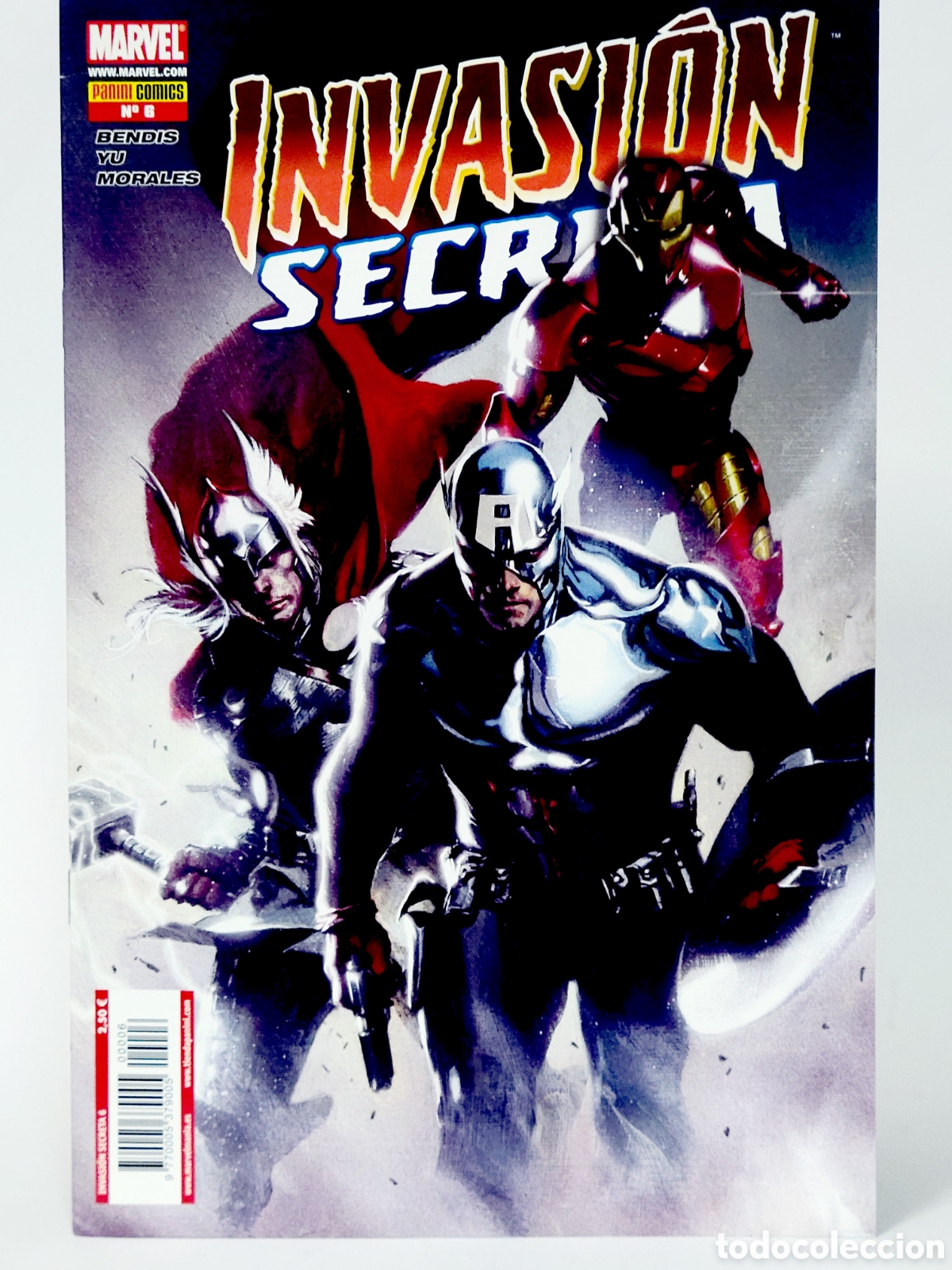 C&oacute;mics: C&Oacute;MIC INVASI&Oacute;N SECRETA 6 PANINI MARVEL GRAPA DE KIOSCO