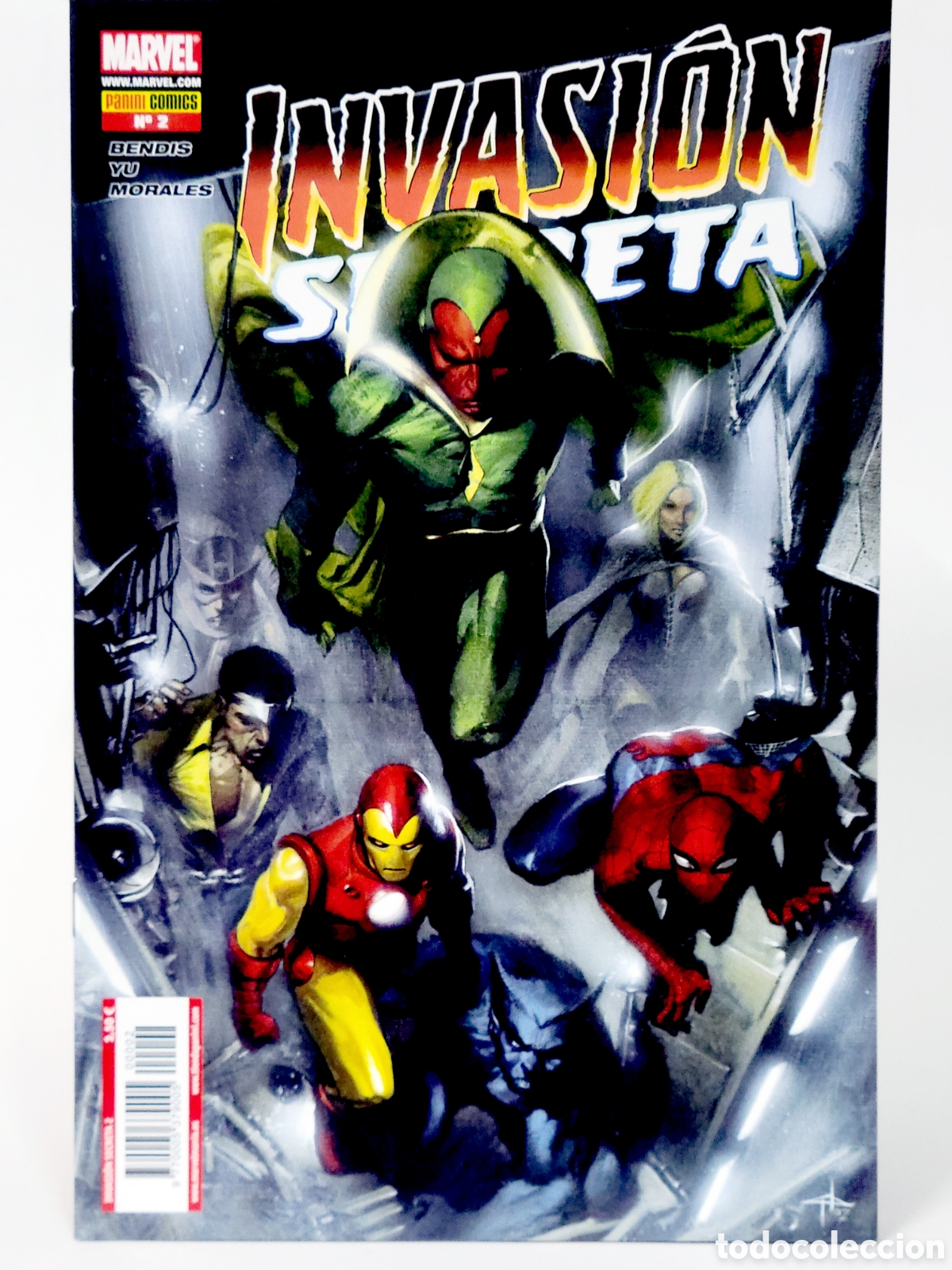 C&oacute;mics: C&Oacute;MIC INVASI&Oacute;N SECRETA 2 PANINI MARVEL GRAPA DE KIOSCO - Foto 1