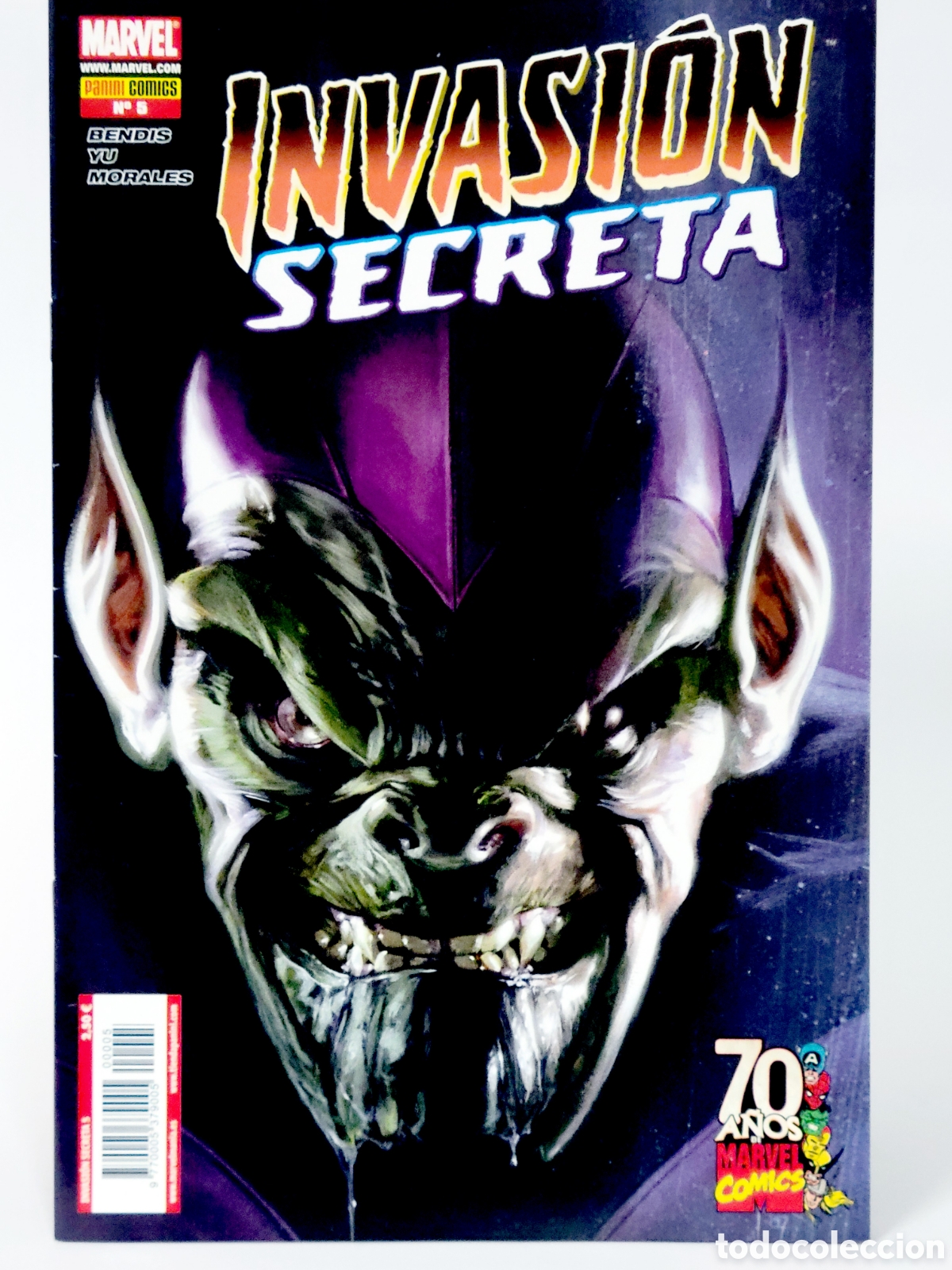 C&oacute;mics: C&Oacute;MIC INVASI&Oacute;N SECRETA 5 PANINI MARVEL GRAPA DE KIOSCO