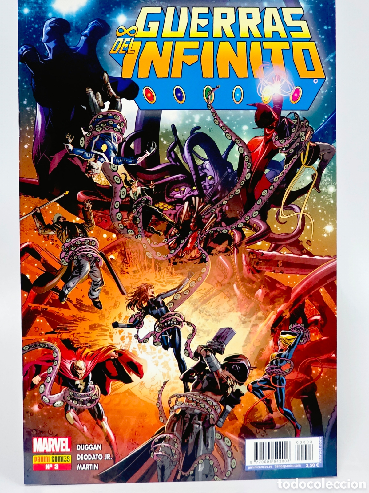 C&oacute;mics: C&Oacute;MIC GUERRAS DEL INFINITO 3 PANINI MARVEL GRAPA DE KIOSCO