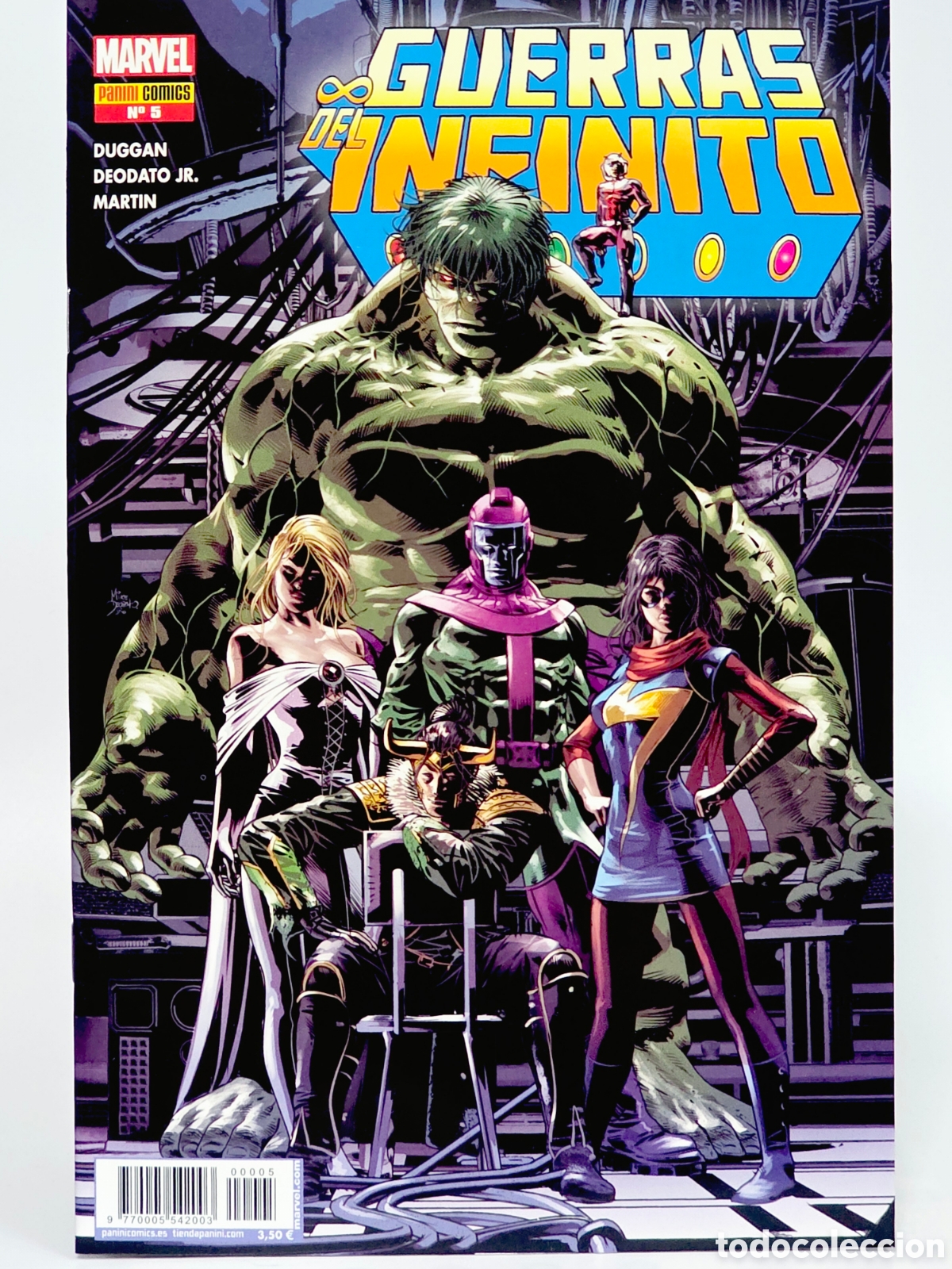 C&oacute;mics: C&Oacute;MIC GUERRAS DEL INFINITO 5 PANINI MARVEL GRAPA DE KIOSCO