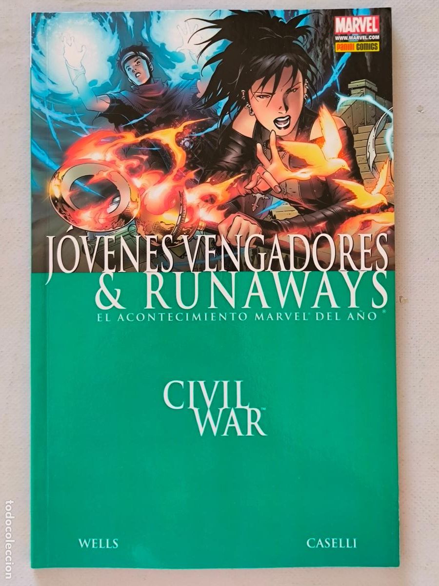 C&oacute;mics: JOVENES VENGADORES & RUNAWAYS - CIVIL WAR - MARVEL - PANINI (K1w)