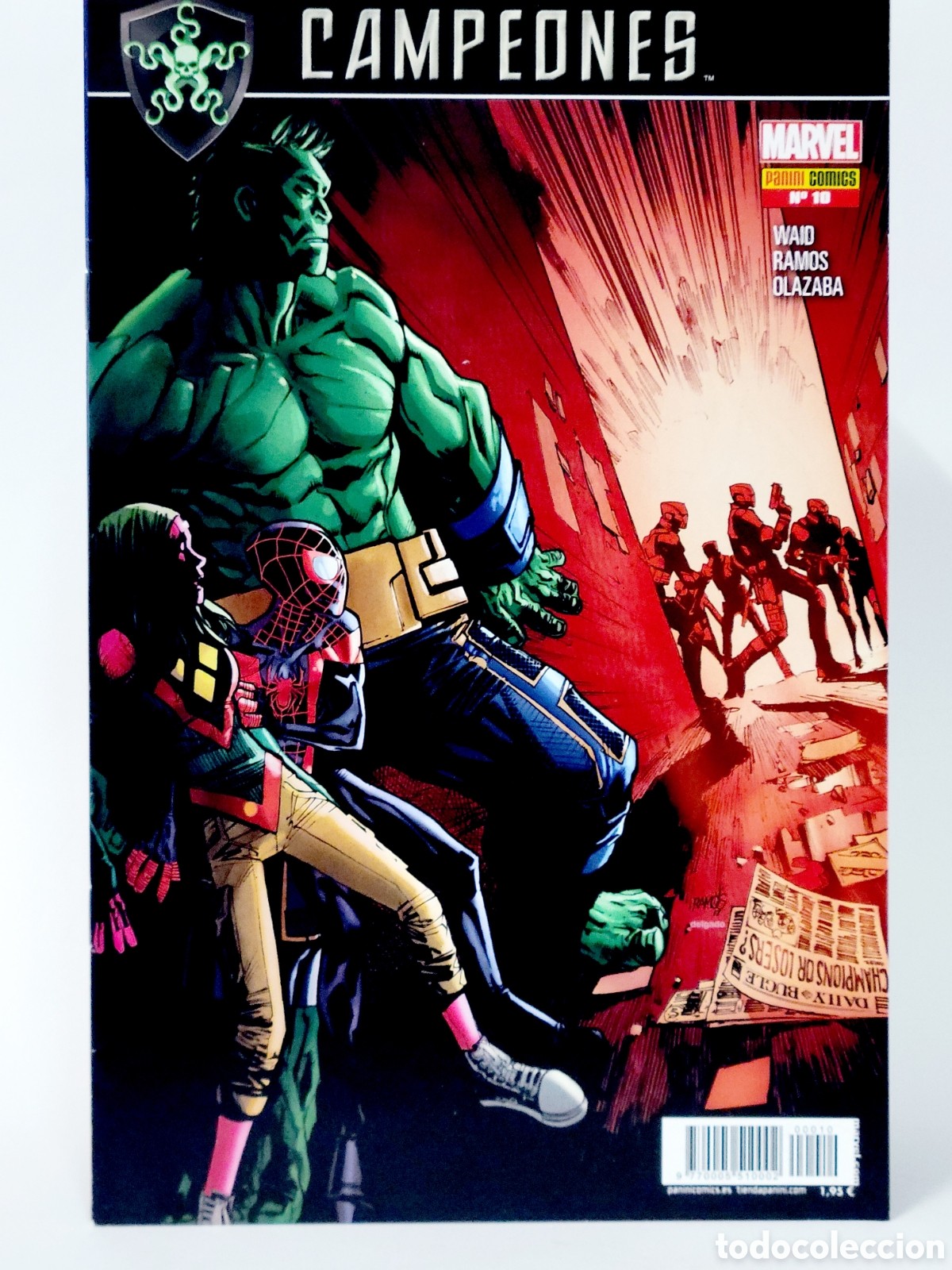 C&oacute;mics: C&Oacute;MIC CAMPEONES 10 PANINI MARVEL GRAPA DE KIOSCO - Foto 1