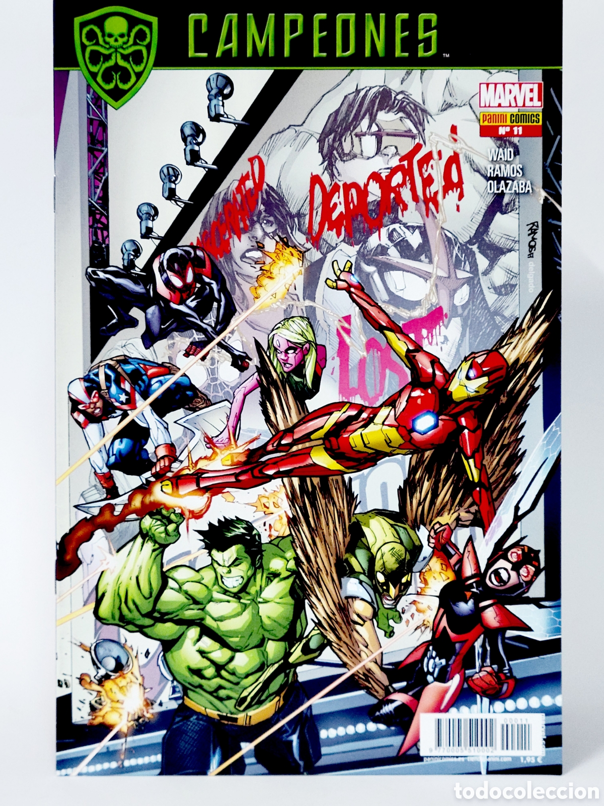 C&oacute;mics: C&Oacute;MIC CAMPEONES 11 PANINI MARVEL GRAPA DE KIOSCO
