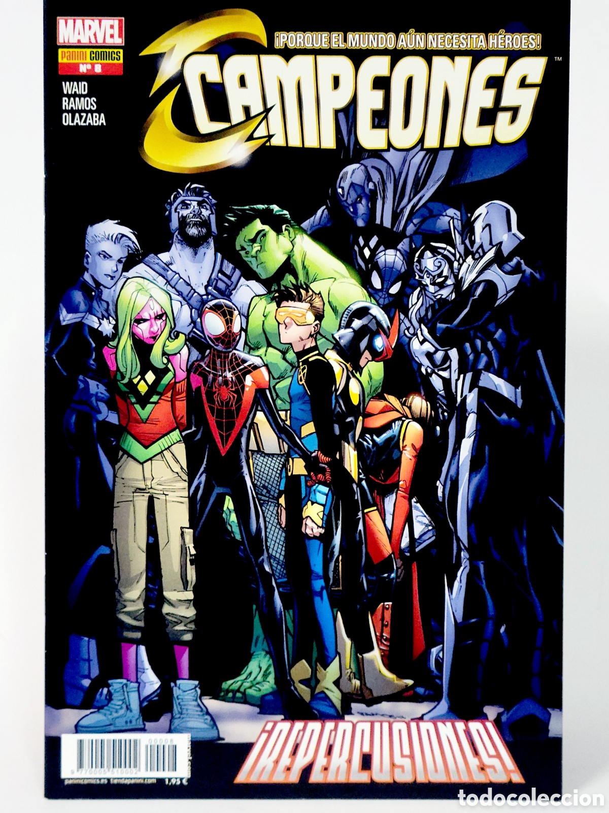 C&oacute;mics: C&Oacute;MIC CAMPEONES 8 PANINI MARVEL GRAPA DE KIOSCO