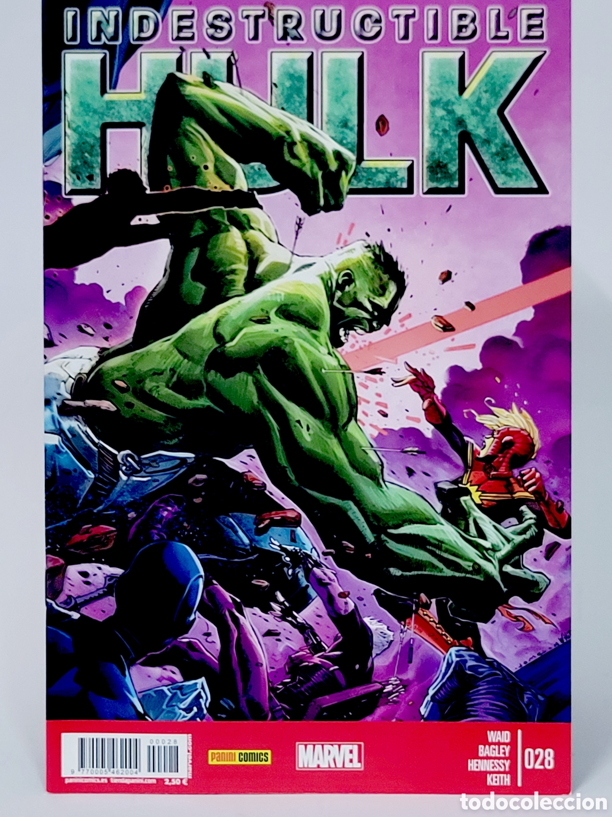C&oacute;mics: C&Oacute;MIC INDESTRUCTIBLE HULK 28 PANINI MARVEL GRAPA DE KIOSCO - Foto 1