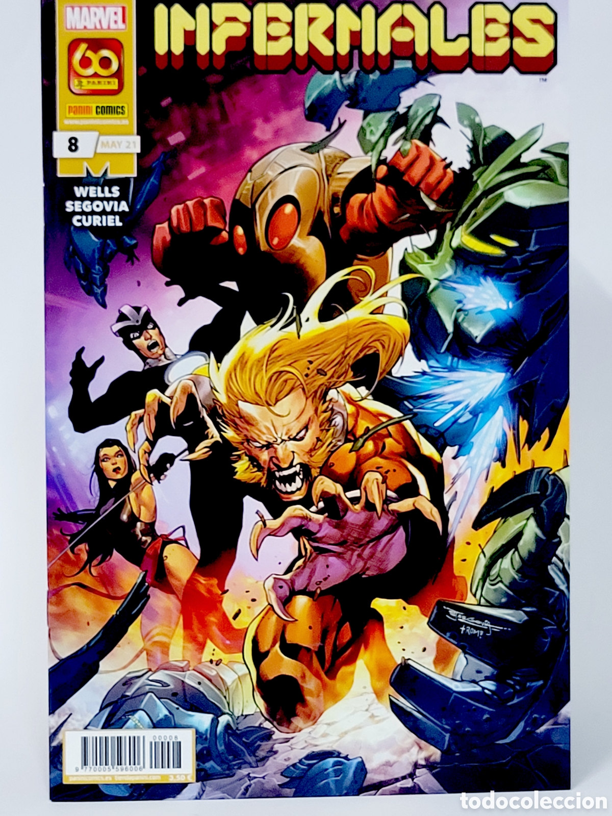 C&oacute;mics: C&Oacute;MIC INFERNALES 8 MAYO 2021 PANINI MARVEL GRAPA DE KIOSCO