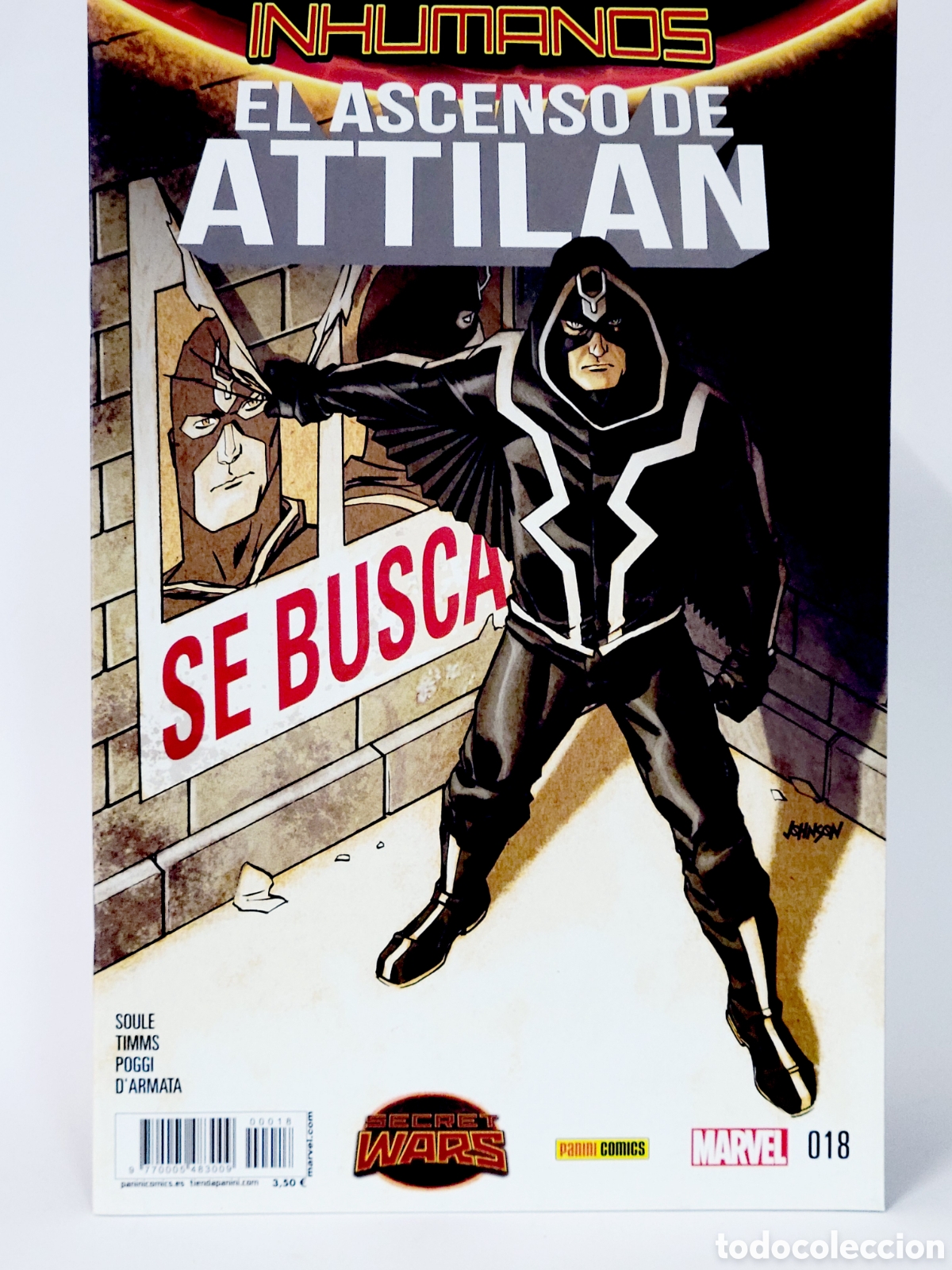 C&oacute;mics: C&Oacute;MIC INHUMANOS EL ASCENSO DE ATTILAN 18 SECRET WARS PANINI MARVEL GRAPA DE KIOSCO