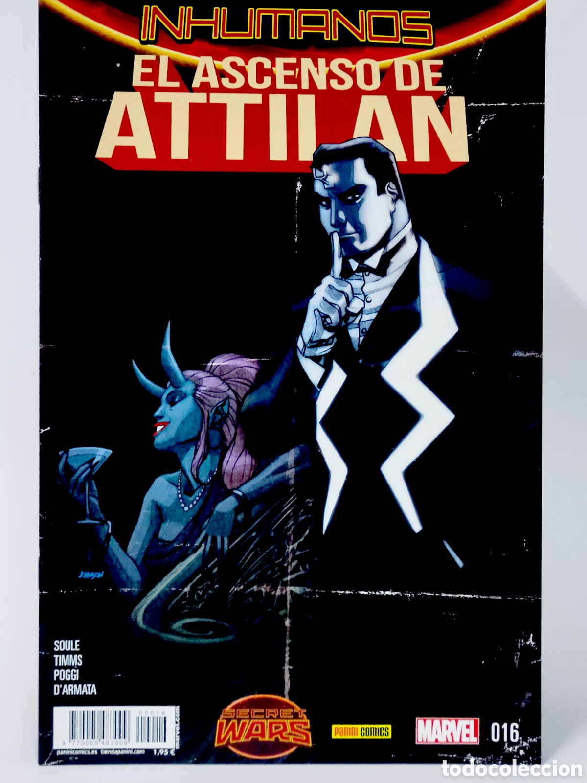 C&oacute;mics: C&Oacute;MIC INHUMANOS EL ASCENSO DE ATTILAN 16 SECRET WARS PANINI MARVEL GRAPA DE KIOSCO