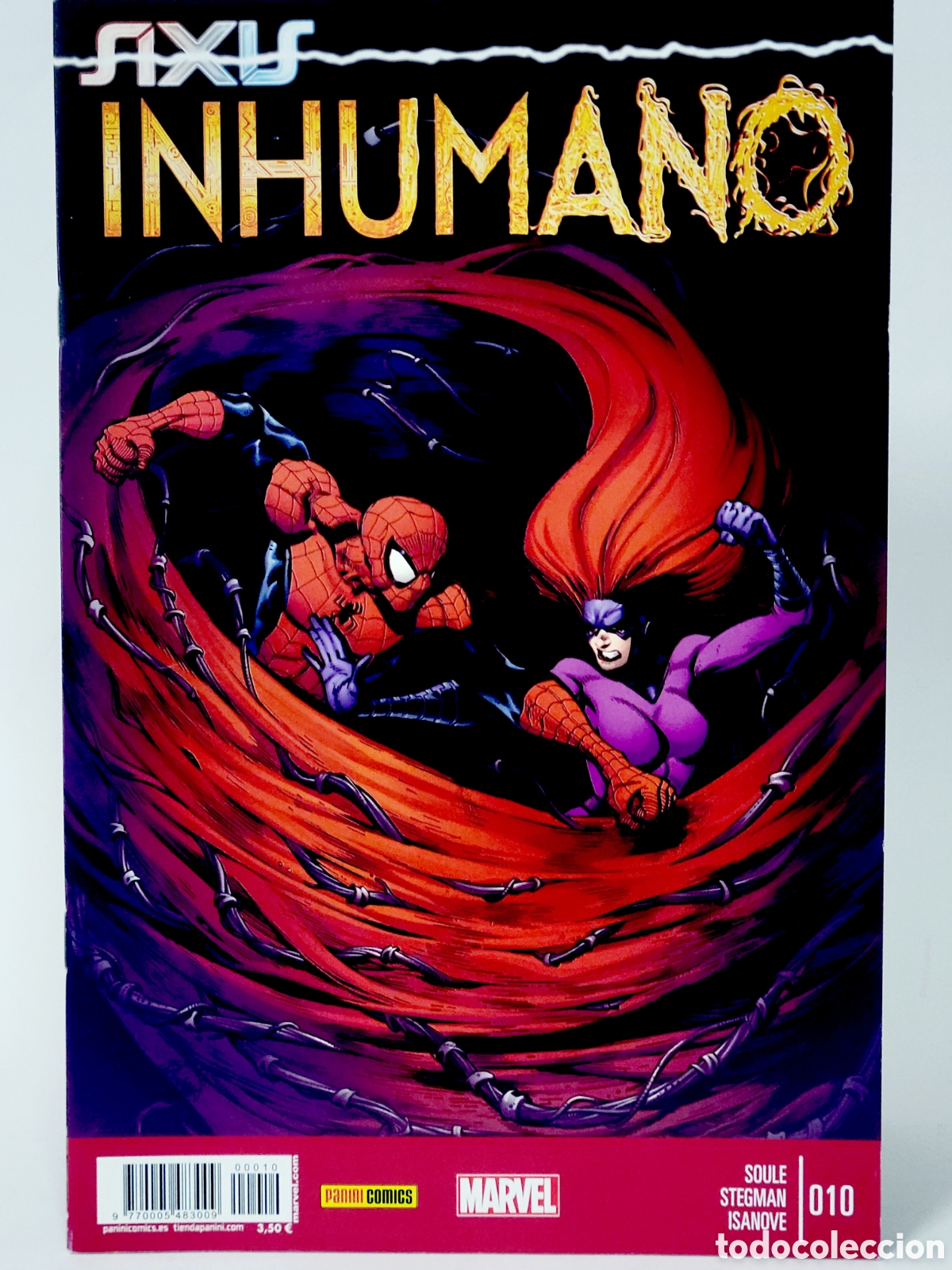 C&oacute;mics: C&Oacute;MIC INHUMANO 10 AXIS PANINI MARVEL GRAPA DE KIOSCO