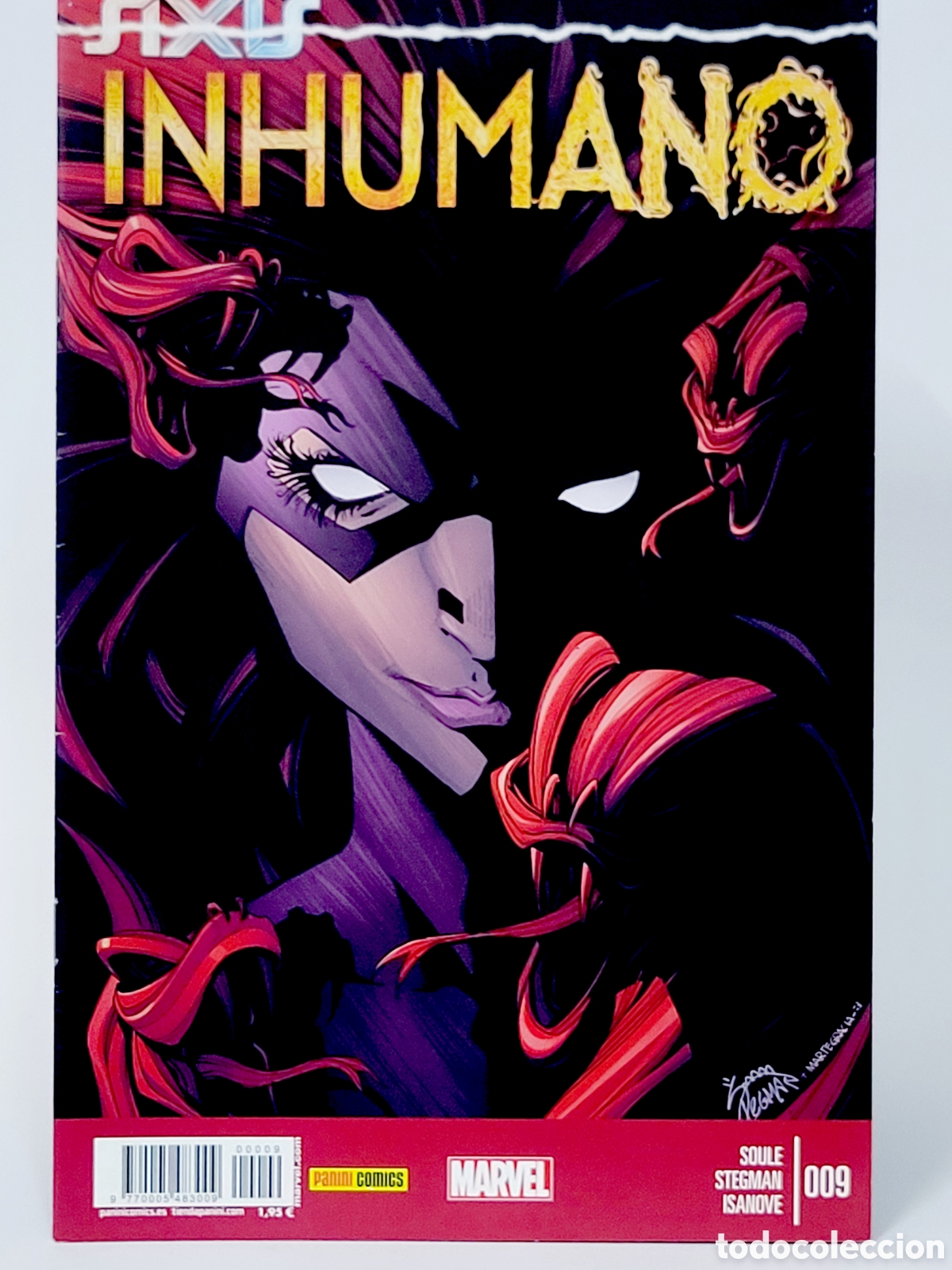 C&oacute;mics: C&Oacute;MIC INHUMANO 9 AXIS PANINI MARVEL GRAPA DE KIOSCO