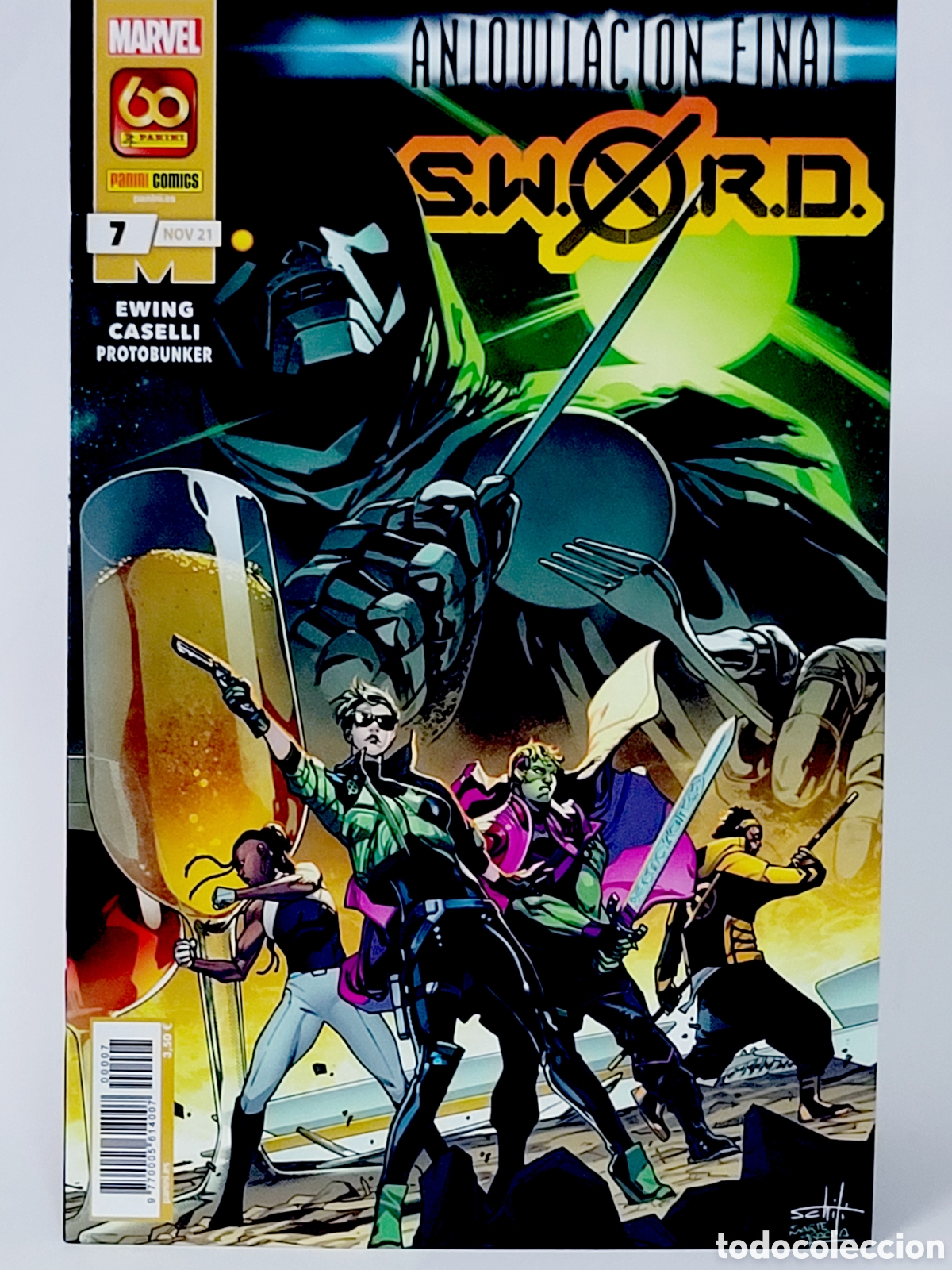 C&oacute;mics: C&Oacute;MIC SWORD 7 ANIQUILACION FINAL NOVIEMBRE 2021 PANINI MARVEL GRAPA DE KIOSCO