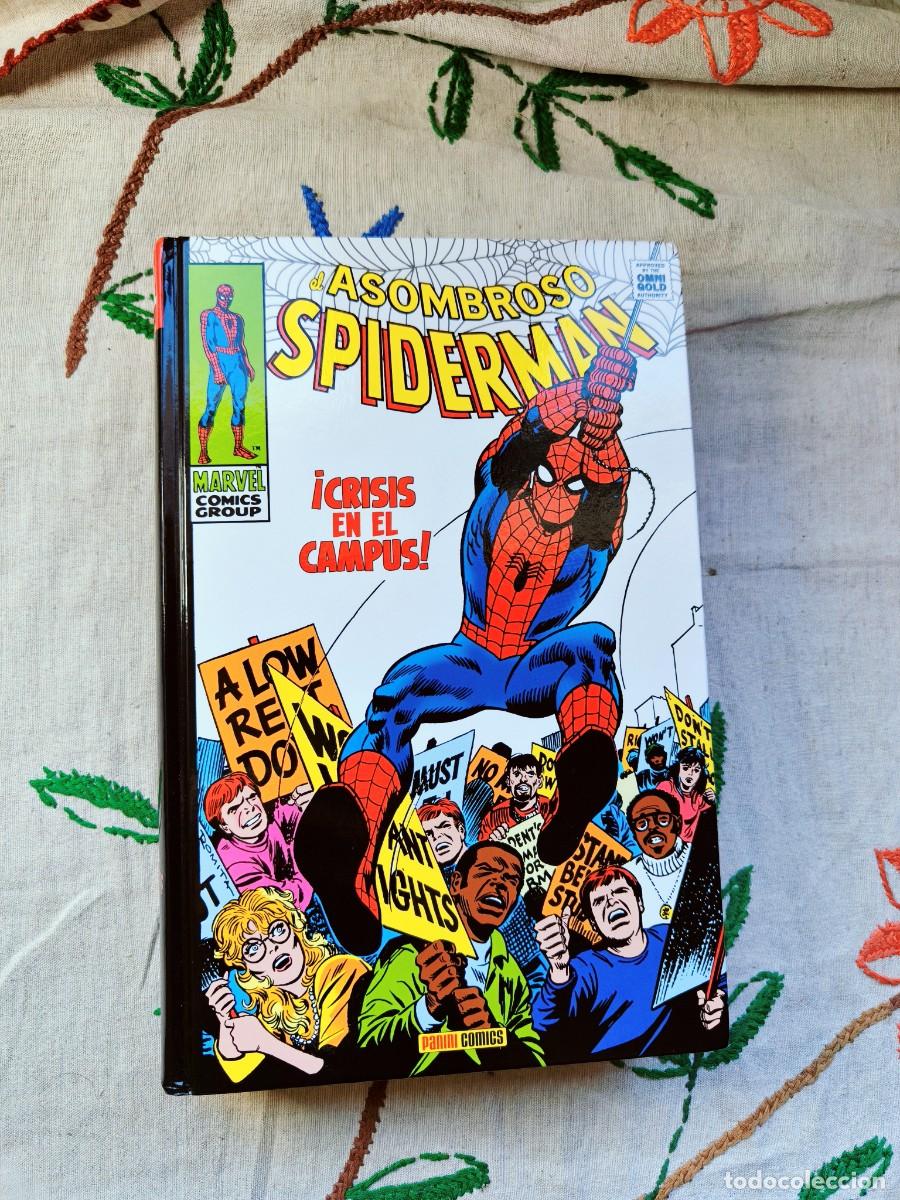C&oacute;mics: El Asombroso Spiderman. Crisis en el Campus. Marvel Gold 4. Stan Lee. Marvel Hero&eacute;s. Panini.