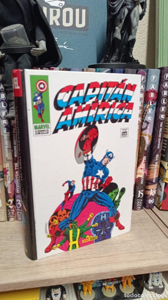 C&oacute;mics: Capit&aacute;n Am&eacute;rica: El hombre bajo la m&aacute;scara | Marvel Omnigold | Stan Lee, Jack Kirby, Jim Steranko