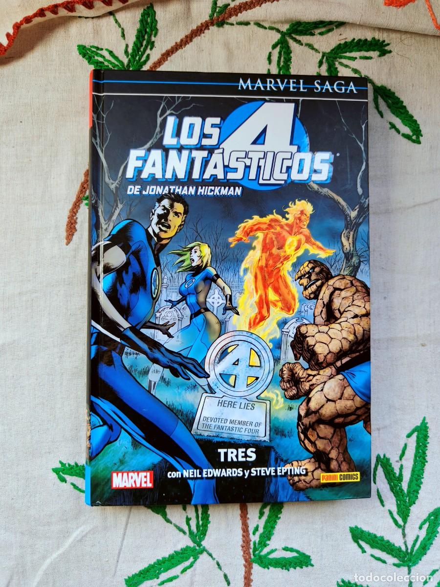 C&oacute;mics: Los 4 Fant&aacute;sticos de Jonathan Hickman. Tomo 3. Tres. Marvel Saga. Panini.
