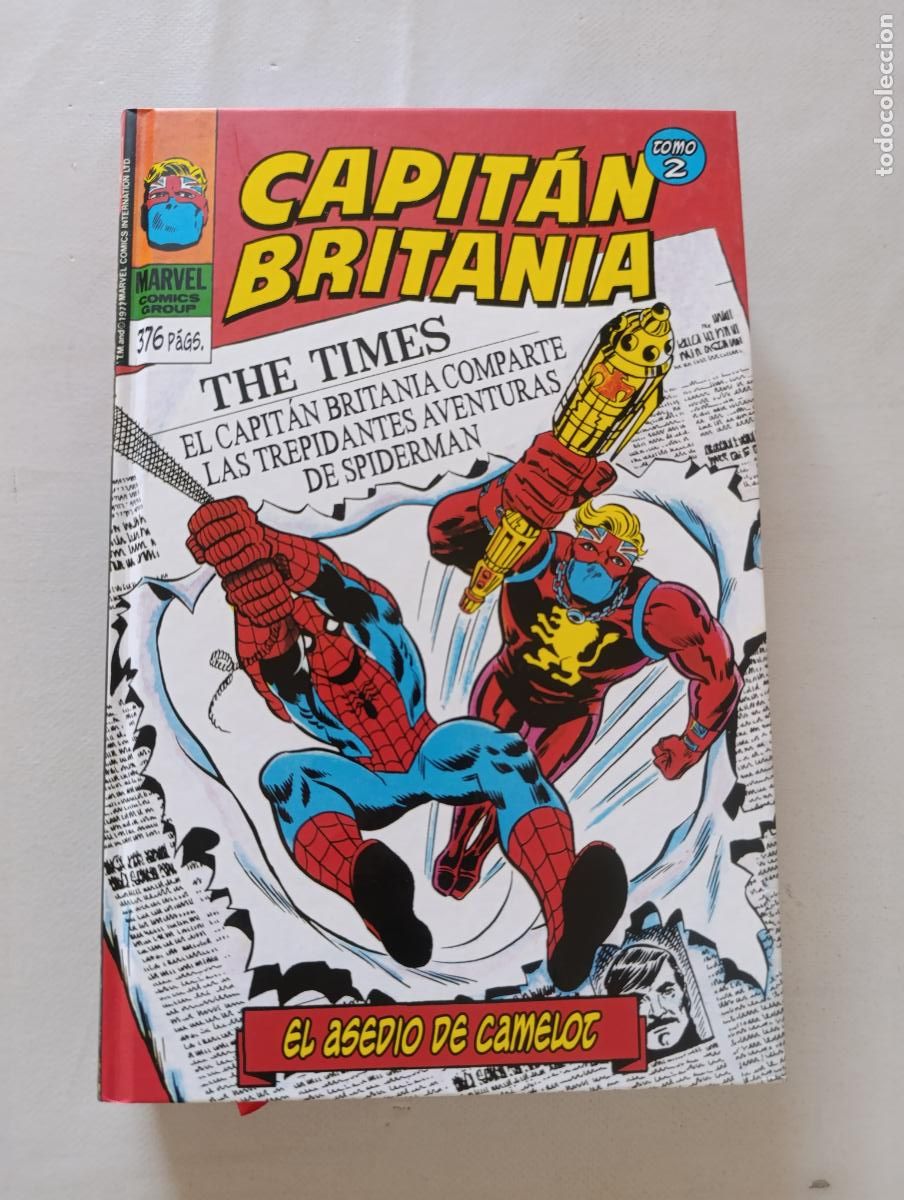 C&oacute;mics: CAPITAN BRITANIA TOMO 2: EL ASEDIO DE CAMELOT - MARVEL LIMITED EDITION - PANINI - TAPA DURA (363)