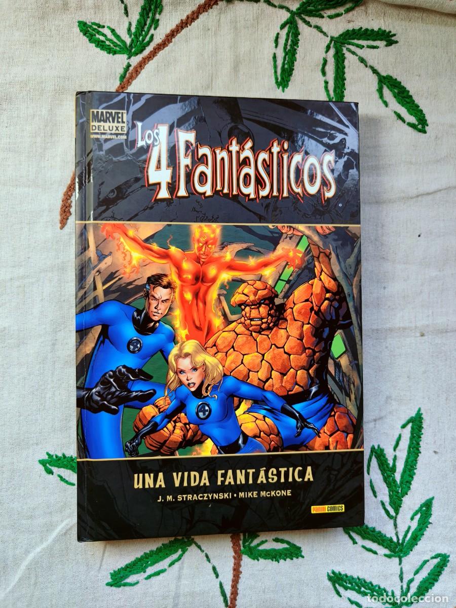C&oacute;mics: Los Cuatro Fant&aacute;sticos Una Vida Fant&aacute;stica. Straczynski. Marvel Deluxe. Panini.