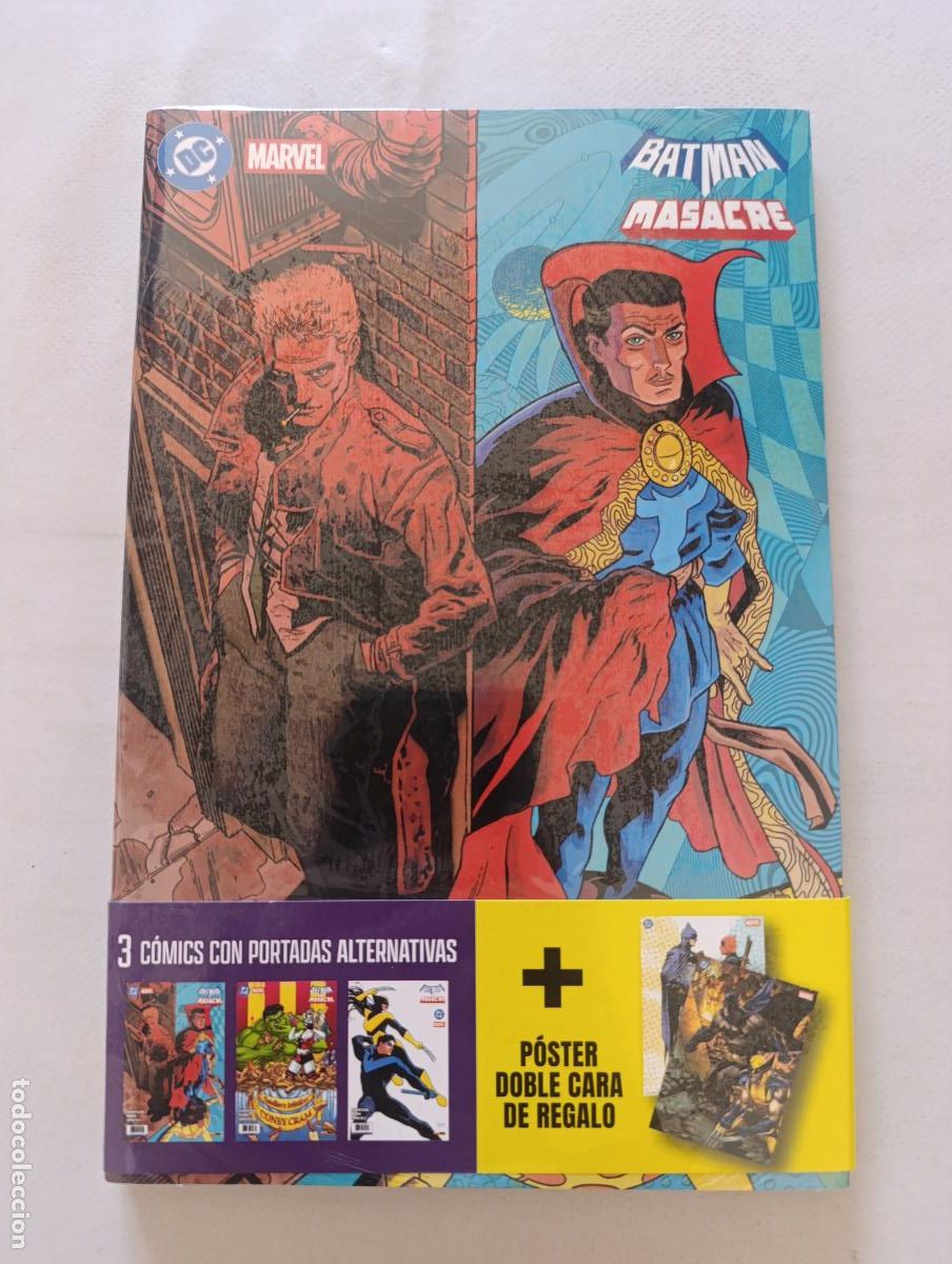 C&oacute;mics: BATMAN / MASACRE - 3 COMICS CON PORTADAS ALTERNATIVAS + POSTER - DC / MARVEL - PANINI - NUEVO (HC)