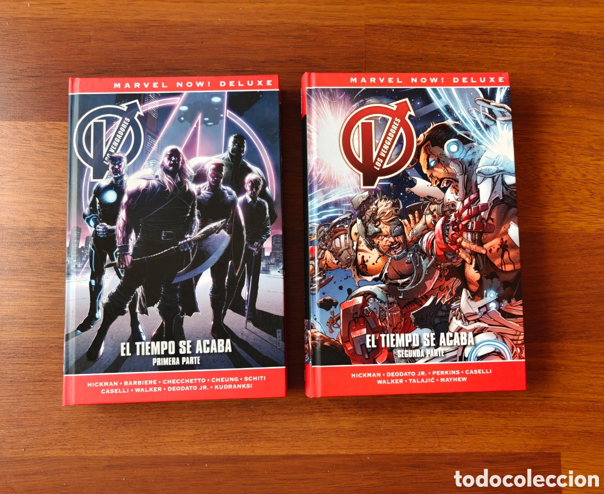 C&oacute;mics: Marvel now! Deluxe Vengadores 8 y 9. El tiempo se acaba. Primera y segunda parte. Jonathan Hickman.