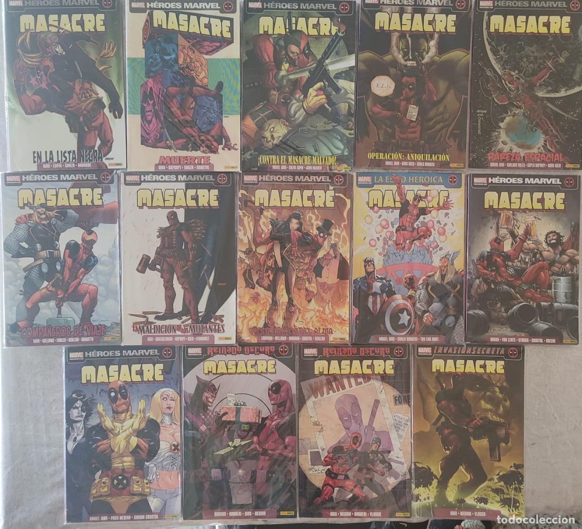 C&oacute;mics: HEROES MARVEL MASACRE DEL 1 AL 14 BUEN ESTADO