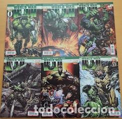 C&oacute;mics: LOTE WORLD WAR HULK + PRIMERA LINEA + CROSSOVERS. PANINI
