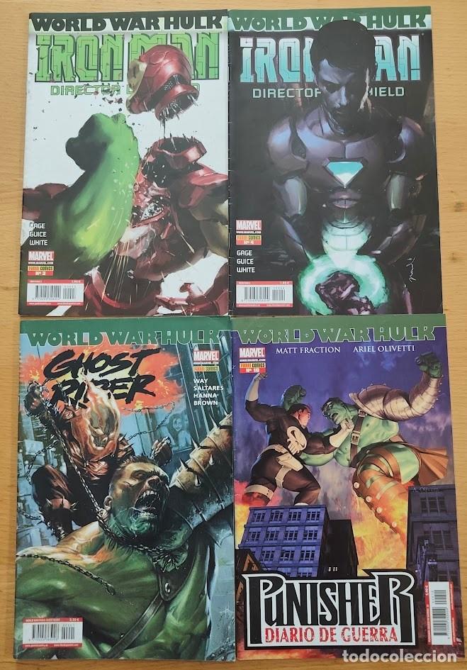 C&oacute;mics: LOTE WORLD WAR HULK + PRIMERA LINEA + CROSSOVERS. PANINI - Foto 2