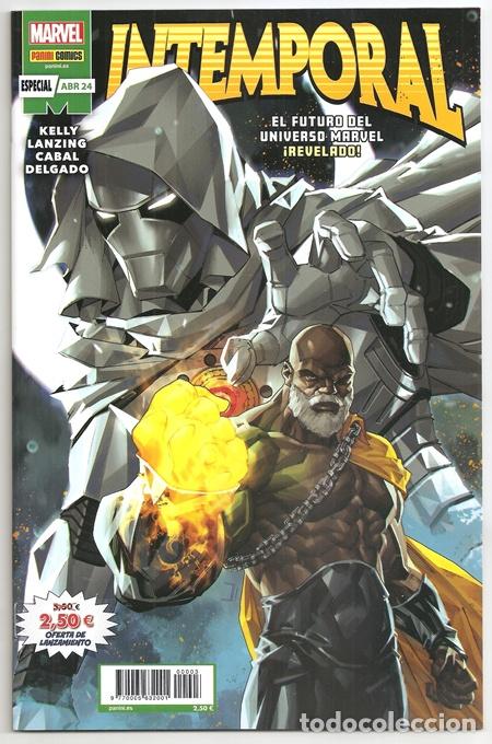 C&oacute;mics: Intemporal: El futuro del Universo Marvel revelado - Panini, 04/2024