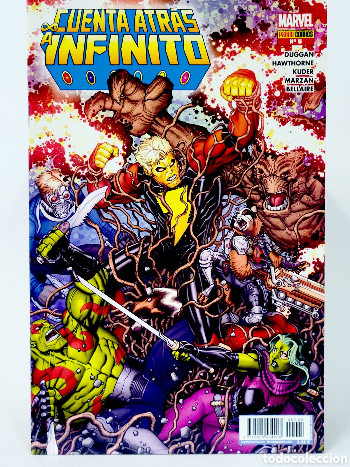 C&oacute;mics: C&Oacute;MIC CUENTA ATR&Aacute;S A INFINITO 5 PANINI MARVEL GRAPA DE KIOSCO