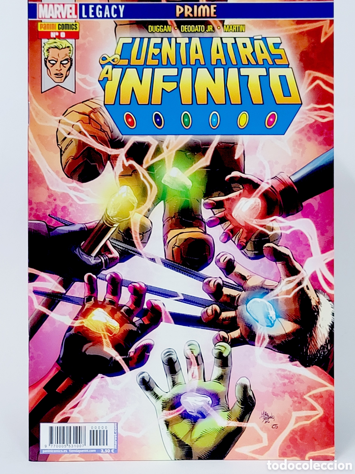 C&oacute;mics: C&Oacute;MIC CUENTA ATR&Aacute;S A INFINITO 0 LEGACY PRIME PANINI MARVEL GRAPA DE KIOSCO