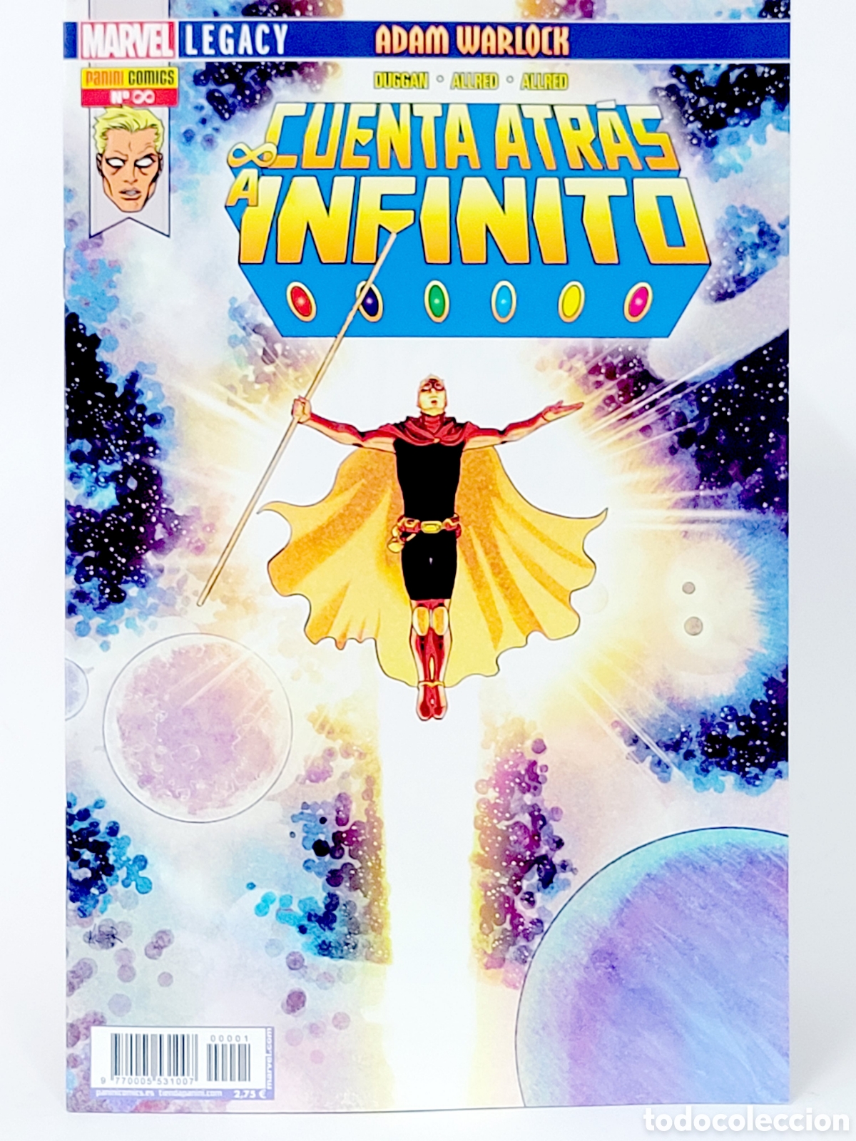 C&oacute;mics: C&Oacute;MIC CUENTA ATR&Aacute;S A INFINITO LEGACY ADAM WARLOCK PANINI MARVEL GRAPA DE KIOSCO