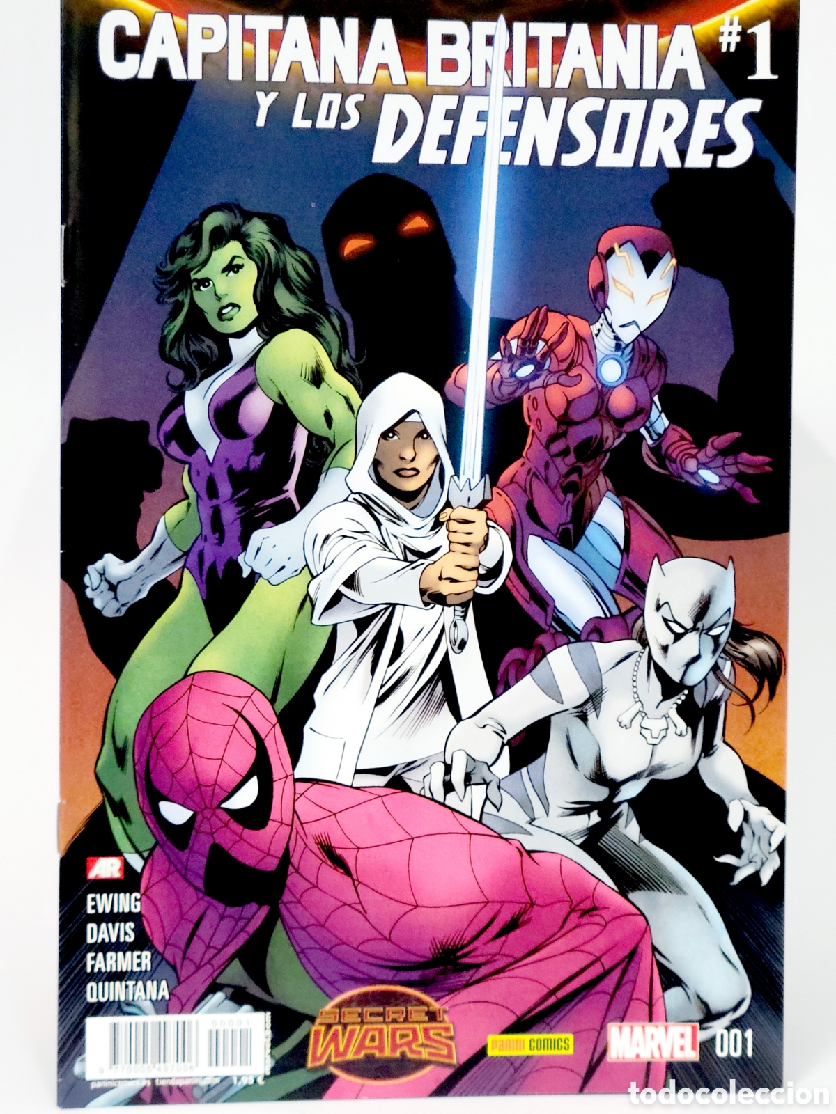 C&oacute;mics: C&Oacute;MIC SECRET WARS CAPITANA BRITANIA Y LOS DEFENSORES 1 PANINI MARVEL GRAPA DE KIOSCO