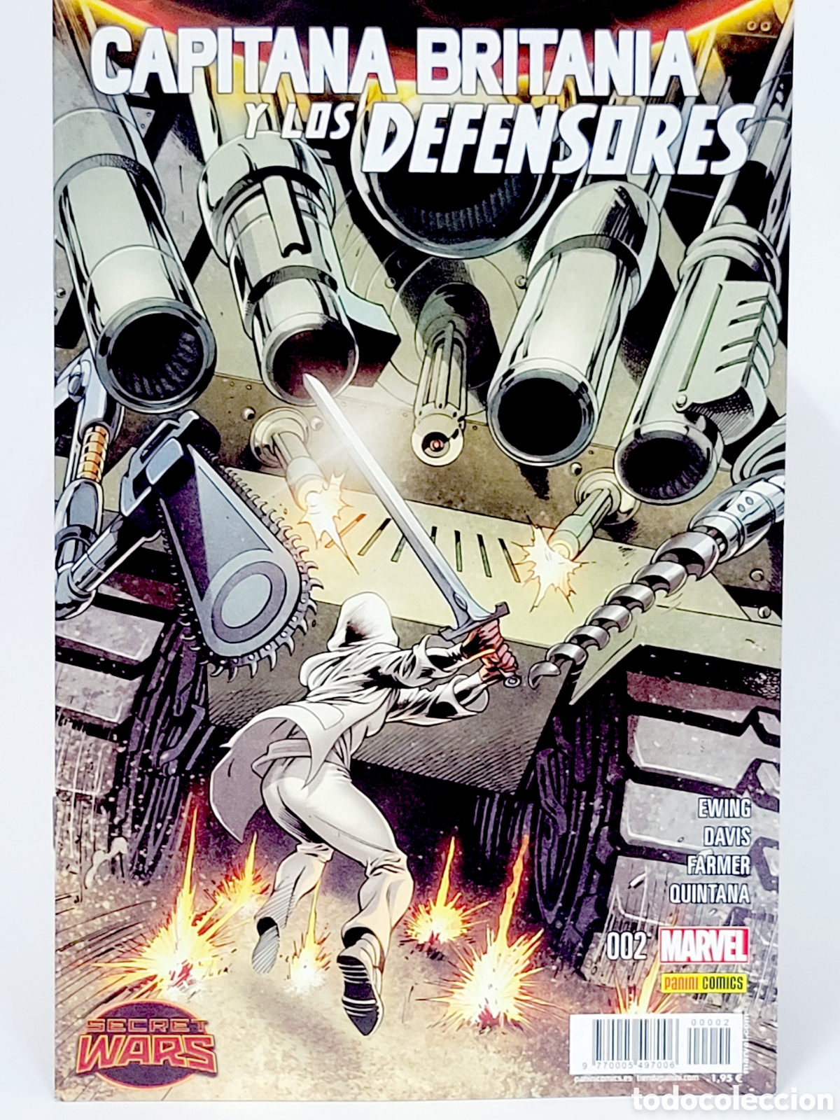 C&oacute;mics: C&Oacute;MIC SECRET WARS CAPITANA BRITANIA Y LOS DEFENSORES 2 PANINI MARVEL GRAPA DE KIOSCO