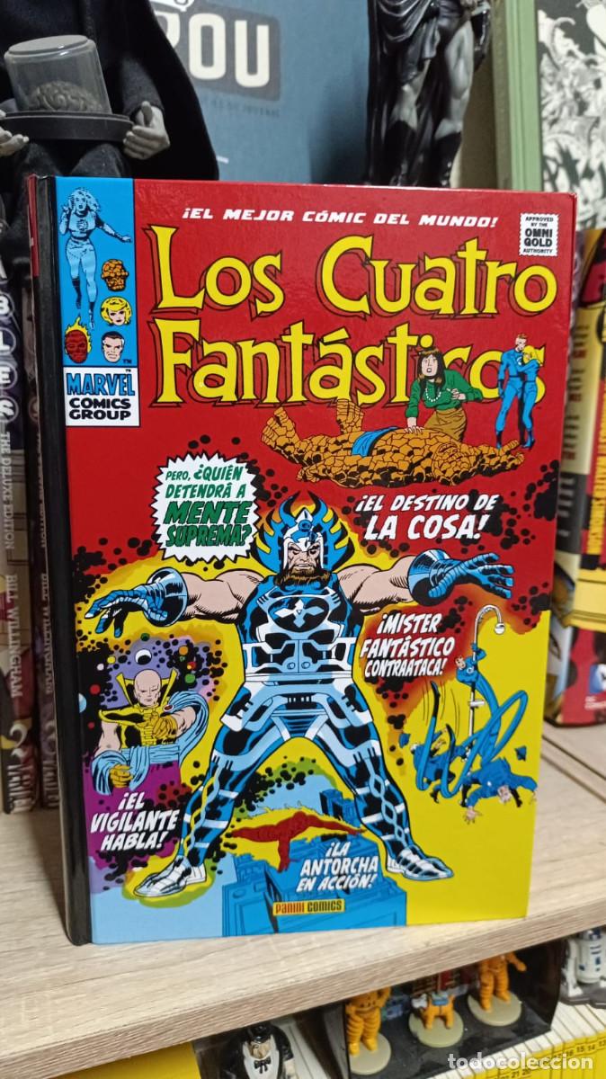 C&oacute;mics: Los Cuatro Fant&aacute;sticos. Quien detendra a mente Suprema. Tomo VI. Marvel Gold. Omnigold. Panini.