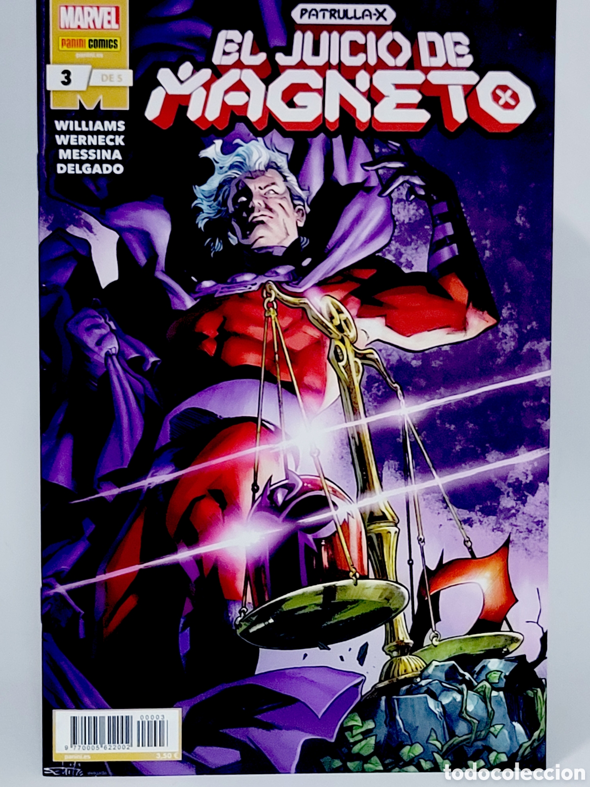 C&oacute;mics: C&Oacute;MIC PATRULLA -X EL JUICIO DE MAGNETO 3 PANINI MARVEL GRAPA DE KIOSCO