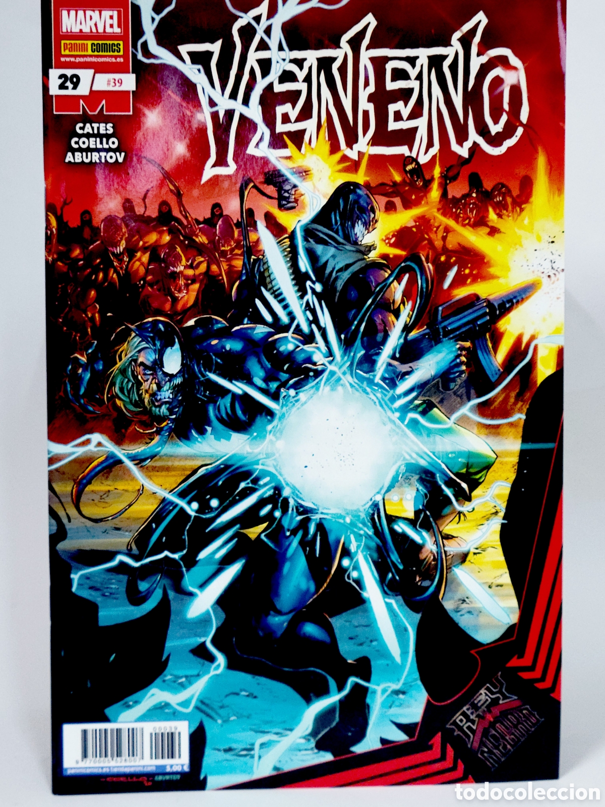 C&oacute;mics: C&Oacute;MIC VENENO 39 REY DE NEGRO PANINI MARVEL GRAPA DE KIOSCO