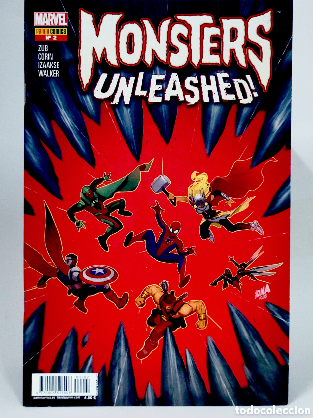 C&oacute;mics: C&Oacute;MIC MONSTERS UNLEASHED 2 PANINI MARVEL GRAPA DE KIOSCO