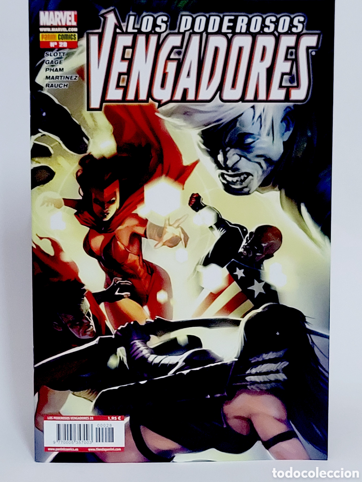 C&oacute;mics: C&Oacute;MIC LOS PODEROSOS VENGADORES 28 PANINI MARVEL GRAPA DE KIOSCO - Foto 1