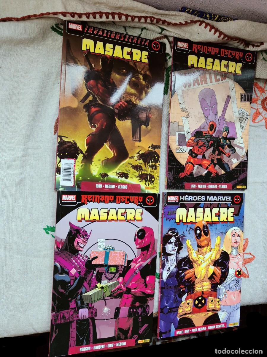 C&oacute;mics: Colecci&oacute;n Masacre. Vol. 4 2009-2016. 1, 3 y . Heroes Marvel. Panini
