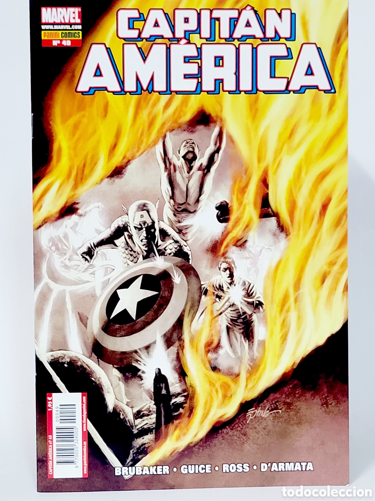 C&oacute;mics: C&Oacute;MIC CAPITAN AMERICA 49 VOL.7 PANINI MARVEL GRAPA VOLUMEN DE KIOSCO
