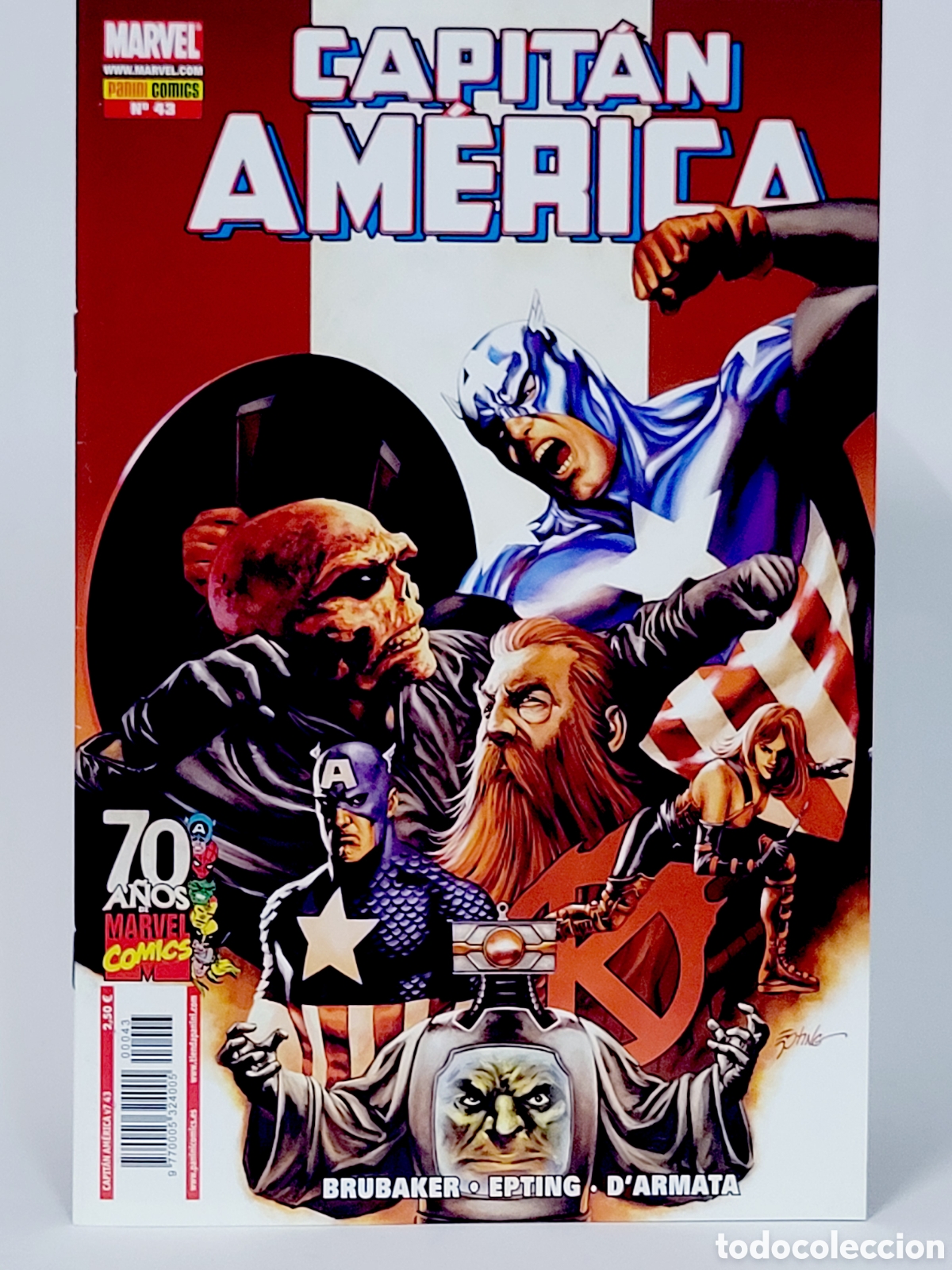 C&oacute;mics: C&Oacute;MIC CAPITAN AMERICA 43 VOL.7 PANINI MARVEL GRAPA VOLUMEN DE KIOSCO