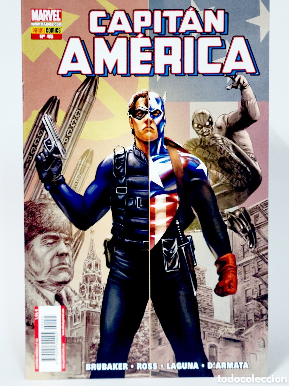 C&oacute;mics: C&Oacute;MIC CAPITAN AMERICA 45 VOL.7 PANINI MARVEL GRAPA VOLUMEN DE KIOSCO